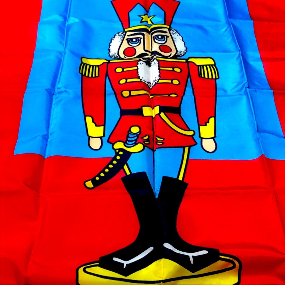 Nutcracker Flag Classic Nutcracker Flag Vintage Christmas Flag Nutcracker Flag